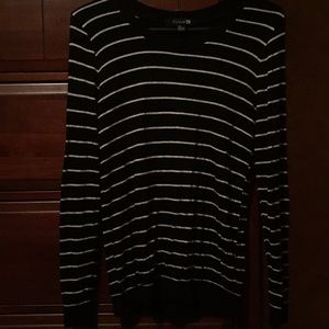 Back and white long sleeve